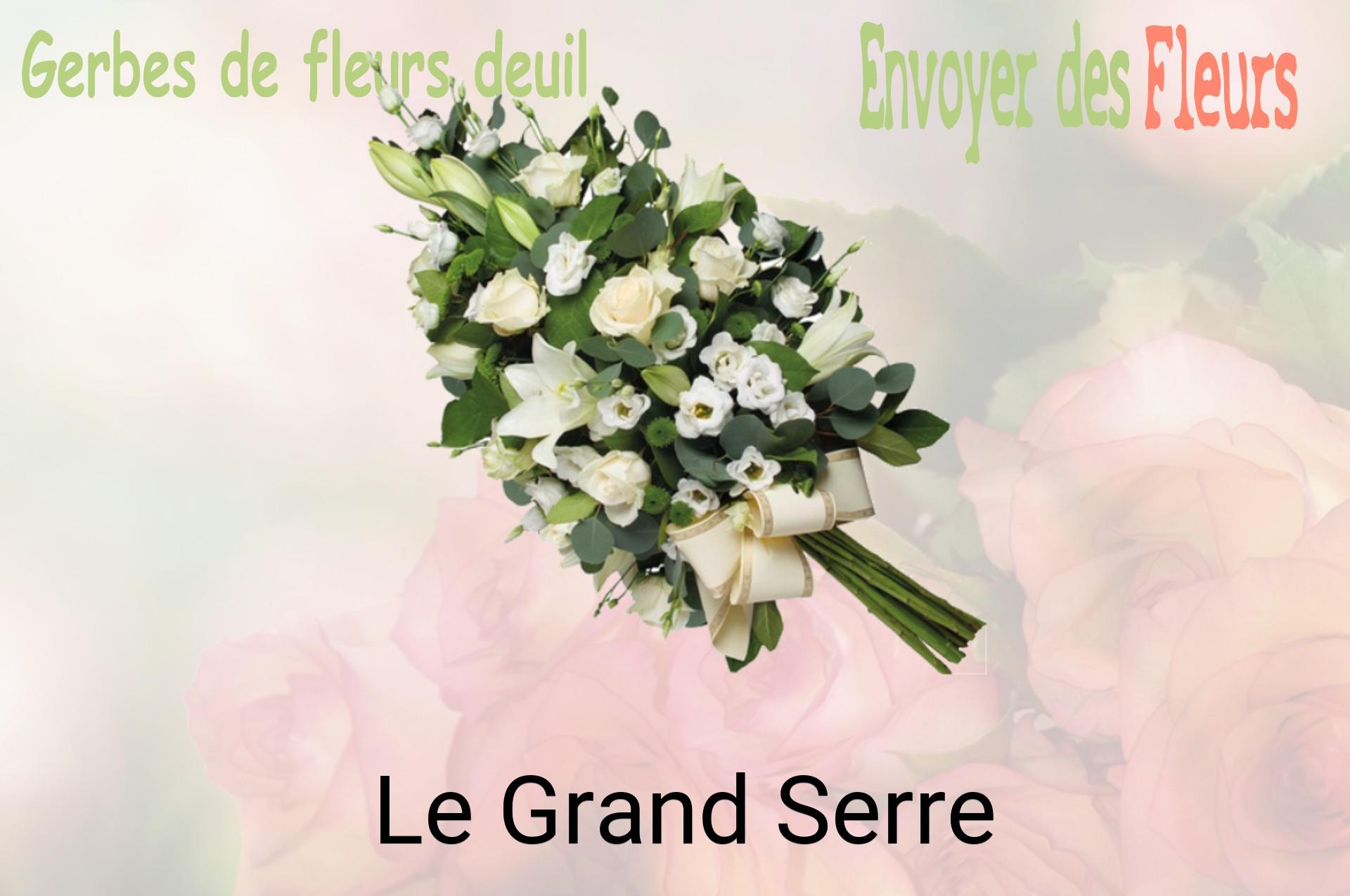 Gerbe de fleurs de deuil livrée à Le Grand-Serre